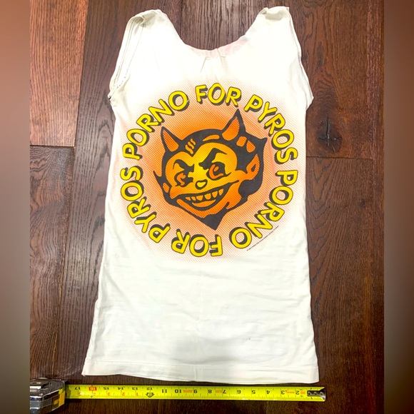 Vintage Tops - Vintage 1993 Porno for Pyros European tour tank/tee *Modified